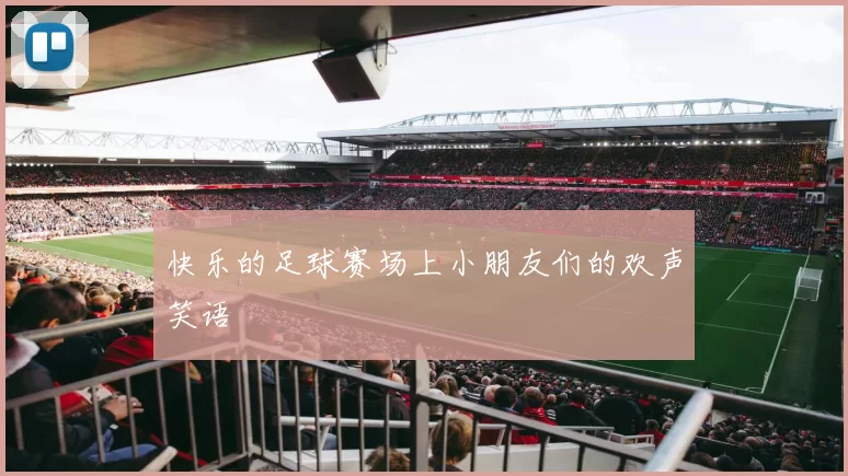 快乐的足球赛场上小朋友们的欢声笑语